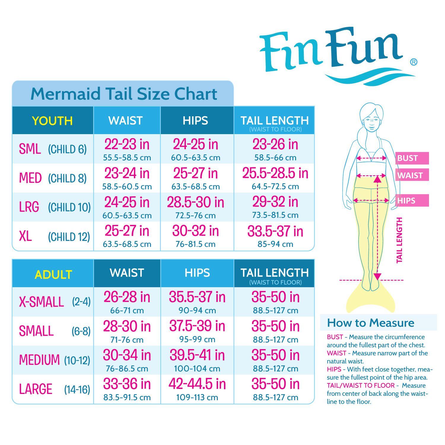 Fin Fun Mermaid Tails For Swimming Adult S Sizes With