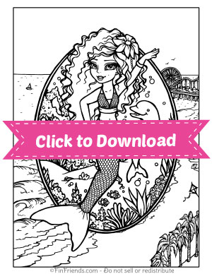 Mermaid Coloring Pages Finfriends Com