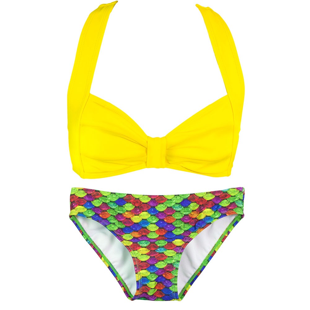 Serenas Rainbow Reef Mermaid Clamshell Bikini Set Finfriends